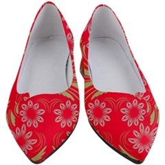 Folk Flowers Print Floral Pattern Ethnic Art Women s Block Heels  by Eskimos