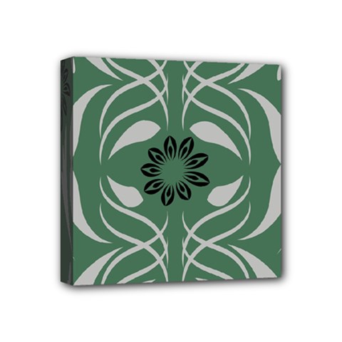 Folk Flowers Print Floral Pattern Ethnic Art Mini Canvas 4  X 4  (stretched) by Eskimos