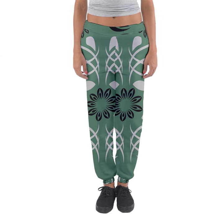 Folk flowers print Floral pattern Ethnic art Women s Jogger Sweatpants