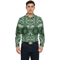 Folk Flowers Print Floral Pattern Ethnic Art Men s Long Sleeve  Shirt by Eskimos