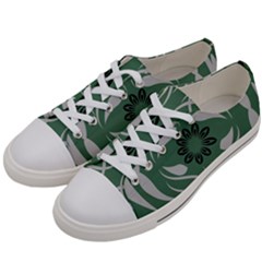 Folk Flowers Print Floral Pattern Ethnic Art Men s Low Top Canvas Sneakers by Eskimos