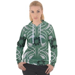 Folk Flowers Print Floral Pattern Ethnic Art Women s Overhead Hoodie by Eskimos