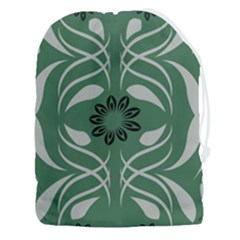 Folk Flowers Print Floral Pattern Ethnic Art Drawstring Pouch (3xl) by Eskimos