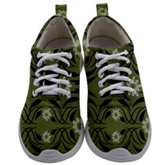 Folk Flowers Print Floral Pattern Ethnic Art Mens Athletic Shoes by Eskimos