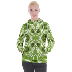 Folk Flowers Print Floral Pattern Ethnic Art Women s Hooded Pullover by Eskimos