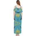 Folk flowers print Floral pattern Ethnic art Draped Sleeveless Chiffon Jumpsuit View2