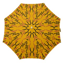 Folk Flowers Print Floral Pattern Ethnic Art Straight Umbrellas by Eskimos