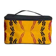 Folk Flowers Print Floral Pattern Ethnic Art Cosmetic Storage by Eskimos