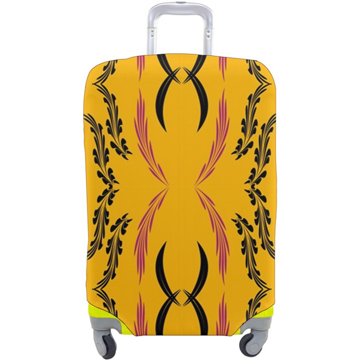 Folk flowers print Floral pattern Ethnic art Luggage Cover (Large)