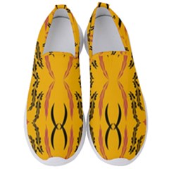 Folk Flowers Print Floral Pattern Ethnic Art Men s Slip On Sneakers by Eskimos