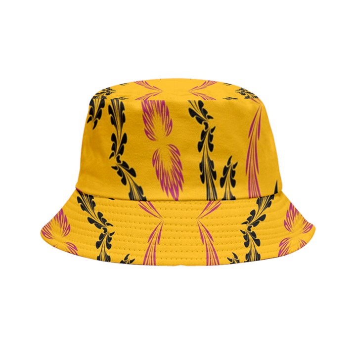 Folk flowers print Floral pattern Ethnic art Bucket Hat