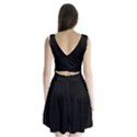 Black plain Split Back Mini Dress  View2