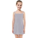 Gray plain Kids  Summer Sun Dress View1