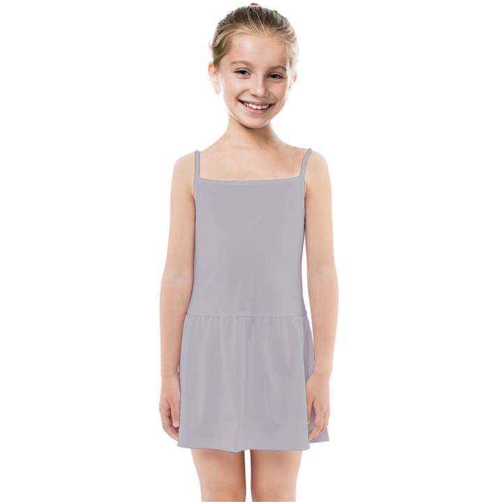 Gray plain Kids  Summer Sun Dress