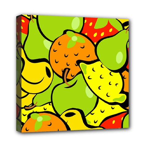 Fruit Food Wallpaper Mini Canvas 8  X 8  (stretched) by Dutashop