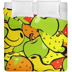 Fruit Food Wallpaper Duvet Cover Double Side (king Size) by Dutashop