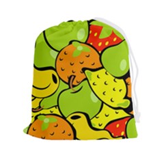 Fruit Food Wallpaper Drawstring Pouch (2xl) by Dutashop