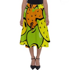 Fruit Food Wallpaper Perfect Length Midi Skirt by Dutashop