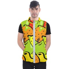 Fruit Food Wallpaper Men s Puffer Vest by Dutashop