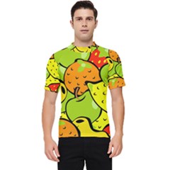 Fruit Food Wallpaper Men s Short Sleeve Rash Guard by Dutashop