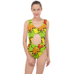 Fruit Food Wallpaper Center Cut Out Swimsuit