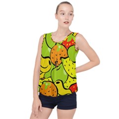 Fruit Food Wallpaper Bubble Hem Chiffon Tank Top by Dutashop