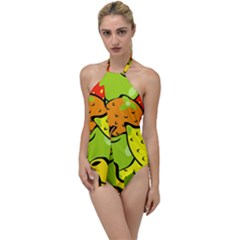 Fruit Food Wallpaper Go With The Flow One Piece Swimsuit by Dutashop