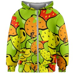 Fruit Food Wallpaper Kids  Zipper Hoodie Without Drawstring