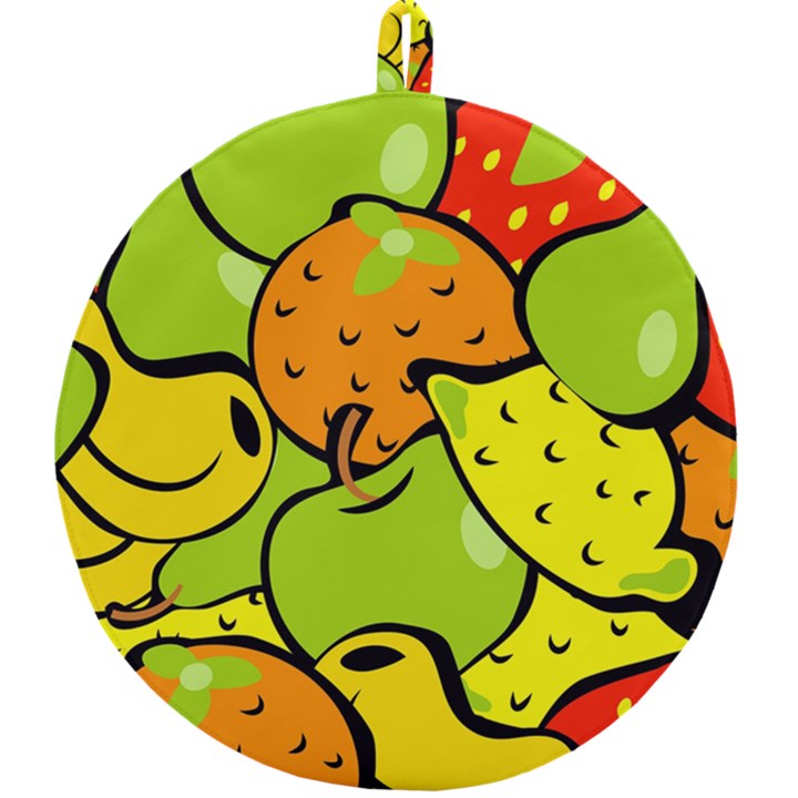 Fruit Food Wallpaper Round Trivet