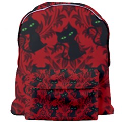 Halloween Goth Cat Pattern in Blood Red Giant Full Print Backpack