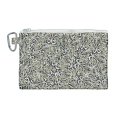 Intricate Ornate Pattern Canvas Cosmetic Bag (large) by dflcprintsclothing