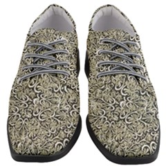 Intricate Ornate Pattern Women Heeled Oxford Shoes by dflcprintsclothing