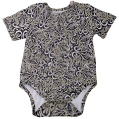 Intricate Ornate Pattern Baby Short Sleeve Onesie Bodysuit by dflcprintsclothing