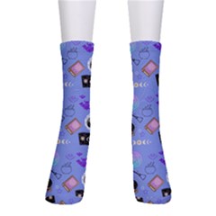 Pale Blue Goth Crew Socks by NerdySparkleGoth