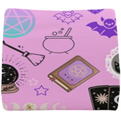 Pastel Goth Witch Pink Seat Cushion by NerdySparkleGoth