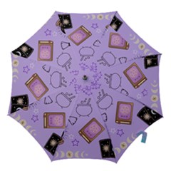 Pastel Goth Witch Purple Hook Handle Umbrellas (small) by NerdySparkleGoth