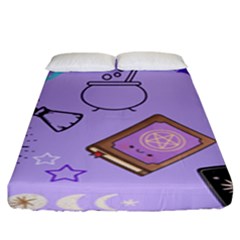 Pastel Goth Witch Purple Fitted Sheet (king Size) by NerdySparkleGoth