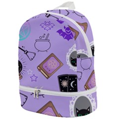 Pastel Goth Witch Purple Zip Bottom Backpack by NerdySparkleGoth