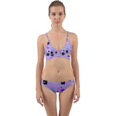 Pale Purple Goth Wrap Around Bikini Set by NerdySparkleGoth