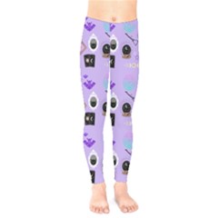 Pale Purple Goth Kids  Leggings by NerdySparkleGoth