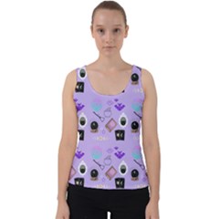 Pale Purple Goth Velvet Tank Top by NerdySparkleGoth