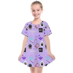 Pale Purple Goth Kids  Smock Dress by NerdySparkleGoth