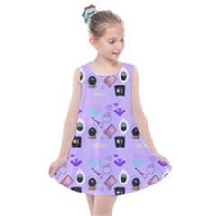 Pale Purple Goth Kids  Summer Dress by NerdySparkleGoth