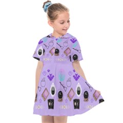 Pale Purple Goth Kids  Sailor Dress by NerdySparkleGoth