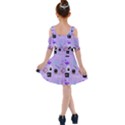 Pale Purple Goth Kids  Shoulder Cutout Chiffon Dress View2