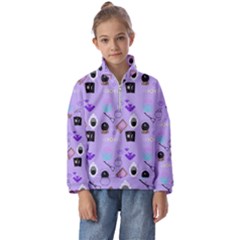 Pale Purple Goth Kids  Half Zip Hoodie by NerdySparkleGoth