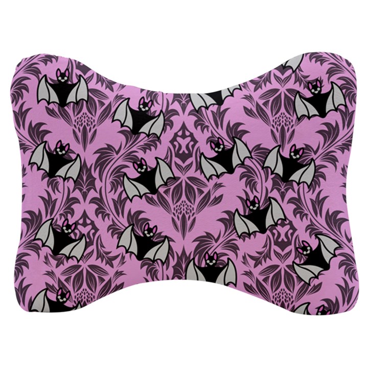 Pink Bats Velour Seat Head Rest Cushion