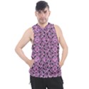 Pink Bat Men s Sleeveless Hoodie View1