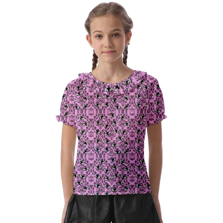 Pink Bat Kids  Frill Chiffon Blouse