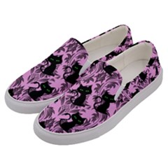 Pink Cats Men s Canvas Slip Ons by NerdySparkleGoth